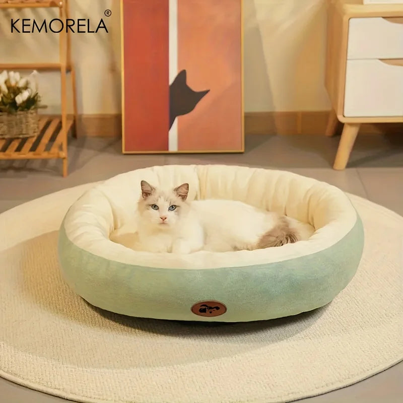 Oval Plush Pet Bed | Comleet