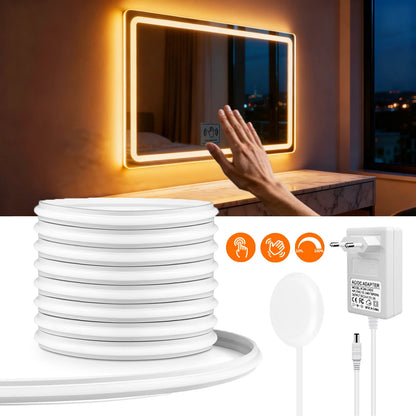 COB LED Neon Strip Light for Mirror & Cabinet – Dimmable, 24V (2m–10m)