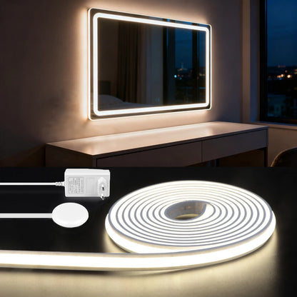 COB LED Neon Strip Light for Mirror & Cabinet – Dimmable, 24V (2m–10m)