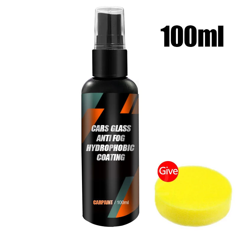 Auto Water Repellent Spray 100ml – Hydrofobe Anti-Regen Coating voor Autoruiten met spons