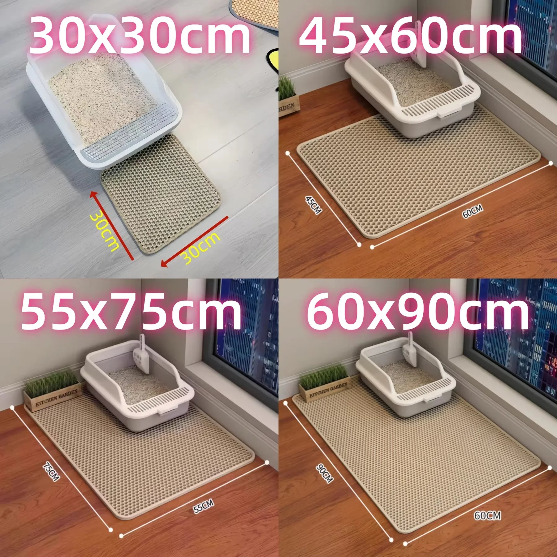 Cat Litter Mat 2-Layer Design | Comleet