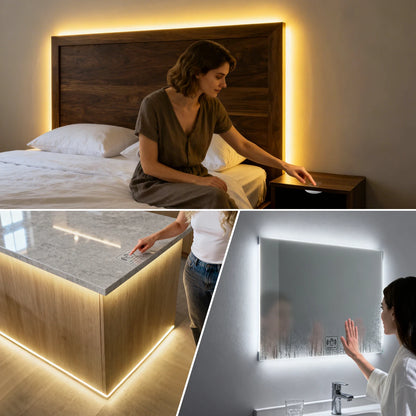 COB LED Neon Strip Light for Mirror & Cabinet – Dimmable, 24V (2m–10m)