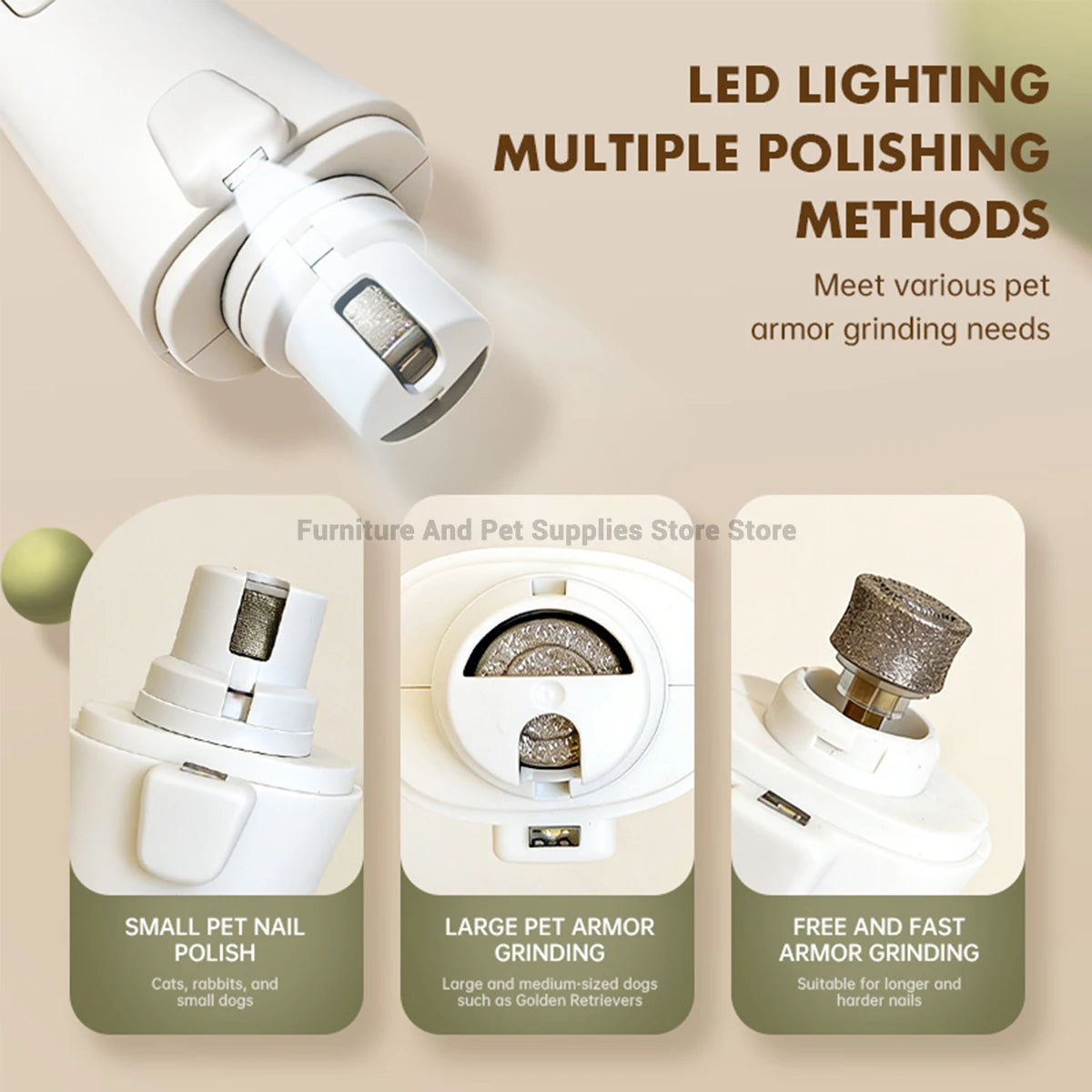 2 IN 1 Electric Pet Nail Trimmer | Comleet