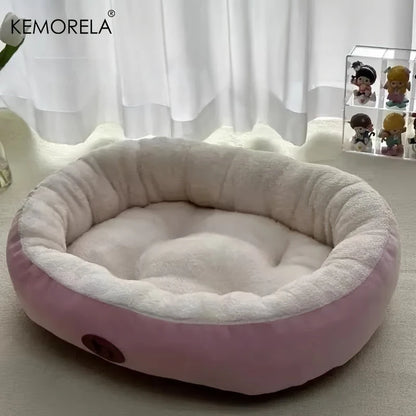 Oval Plush Pet Bed | Comleet